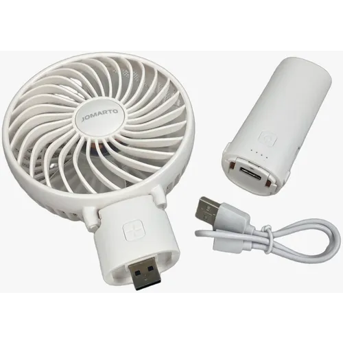 JOMARTO Mini ručni ventilator beli slika 4