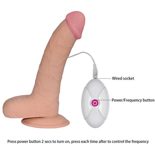 Lovetoy Ultra Soft Dude vibrator 8,8" 22,3cm x 4,5cm slika 10