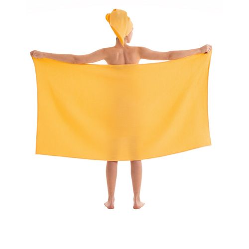 Waffle - Yellow Yellow Towel Set (2 Pieces) slika 3