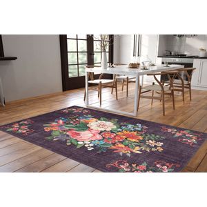 Soul Chenille - Black AL 322  Multicolor Carpet (140 x 190)