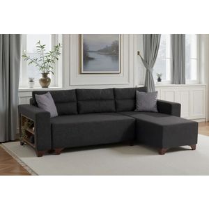 Ugaona Sofa Tloft Mini - boja: antracit