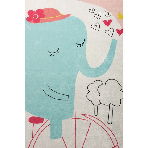 Conceptum Hypnose Tepih (140 x 190), Elephants Bike - Pink slika 4