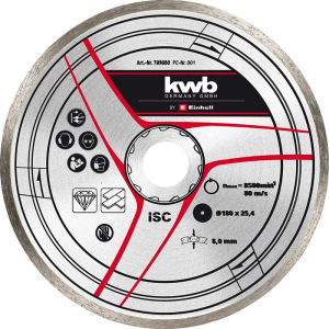 KWB dijamantna rezna ploča 180 x 25,4 mm za tc-tc 618, tc-tc 800