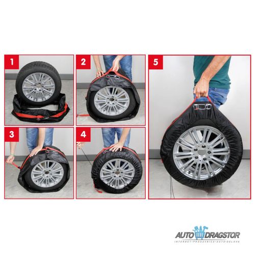 NAVLAKA ZA ČUVANJE AUTO GUMA SET 4KOM 13-19" (MAX 73CM PREČNIK/35 ŠIRINA) slika 4