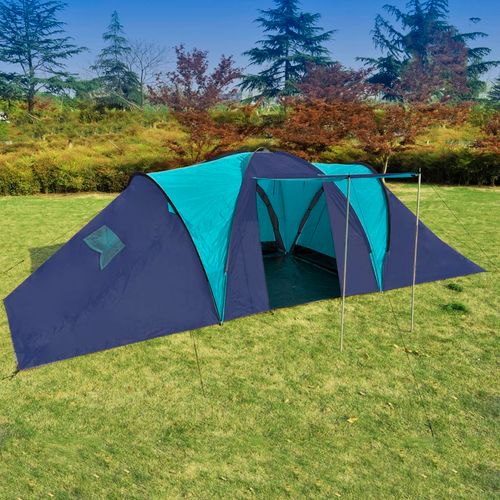 Šator za kampiranje od tkanine za 9 osoba tamnoplavi/plavi slika 9