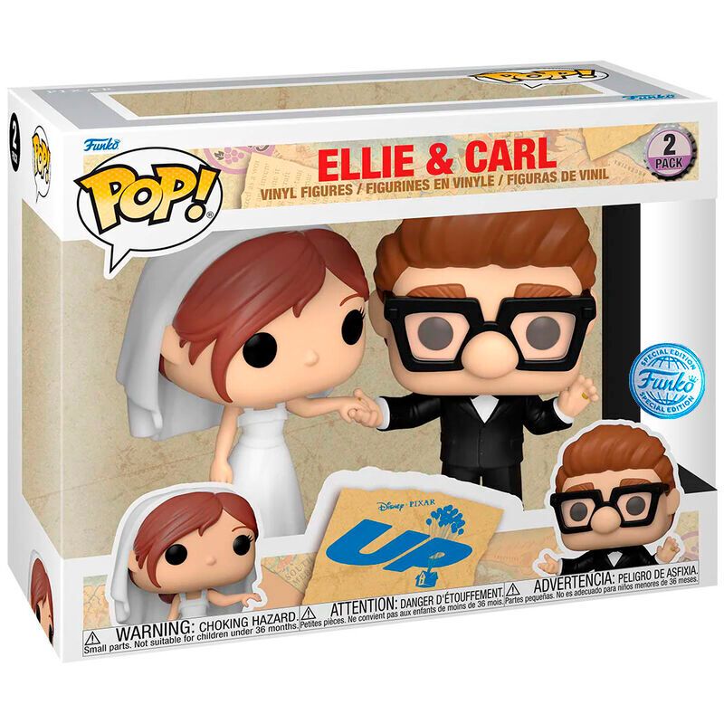 FUNKO POP Paket 2 Figurice Disney UP Ellie i Carl Ekskluzivno image