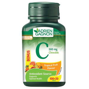 ADRIEN GAGNON VITAMIN C tbl za žvakanje 100+20x500mg