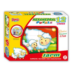 Puzzle / Slagalica od 12 kocki Farma