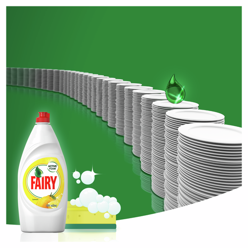 Fairy Limun-Tečnost za pranje posuđa sa mirisom limuna 450ml slika 3