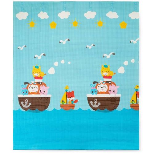 PETITE&amp;MARS Dvostrana podloga za igru Joy Max, Giraffe&amp;Sea 180x150 cm slika 2