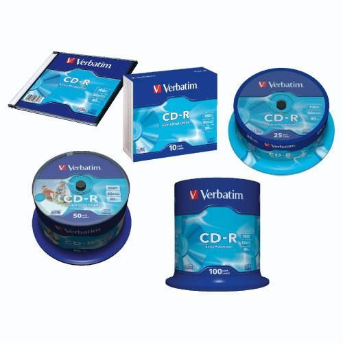 CD-R Verbatim 700 MB/80min 52x, slim box, 1/1, 43347 slika 2