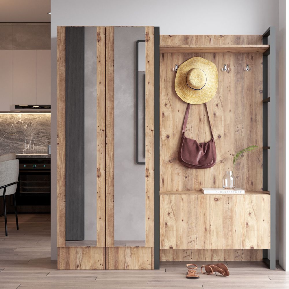 Ml18-A Atlantic Pine Hall Stand slika 2