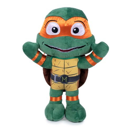 Ninja Turtles Mutant Mayhem Michelangelo plišana igračka 21 cm slika 1