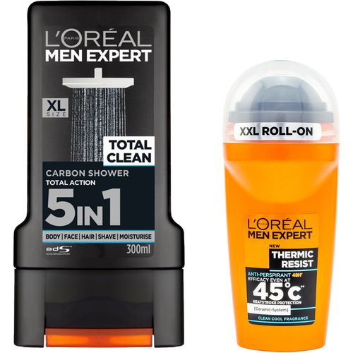 L'Oreal Paris Men Expert Thermic Resist Roll-on 50 ml dva komada + Gratis L'Oreal Paris Men Expert Carbon Shower gel za tuširanje slika 1