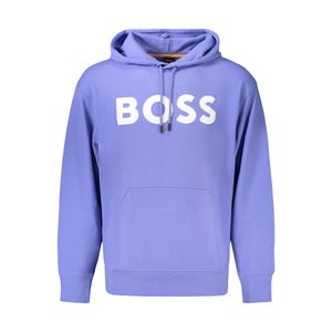 HUGO BOSS MEN'S ZIP-UP SWEATSHIRT BLUE