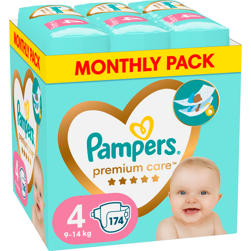 Pampers Premium Care mesečno pakovanje pelena slika 7