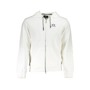 LA MARTINA MEN'S WHITE ZIPPED SWEATSHIRT