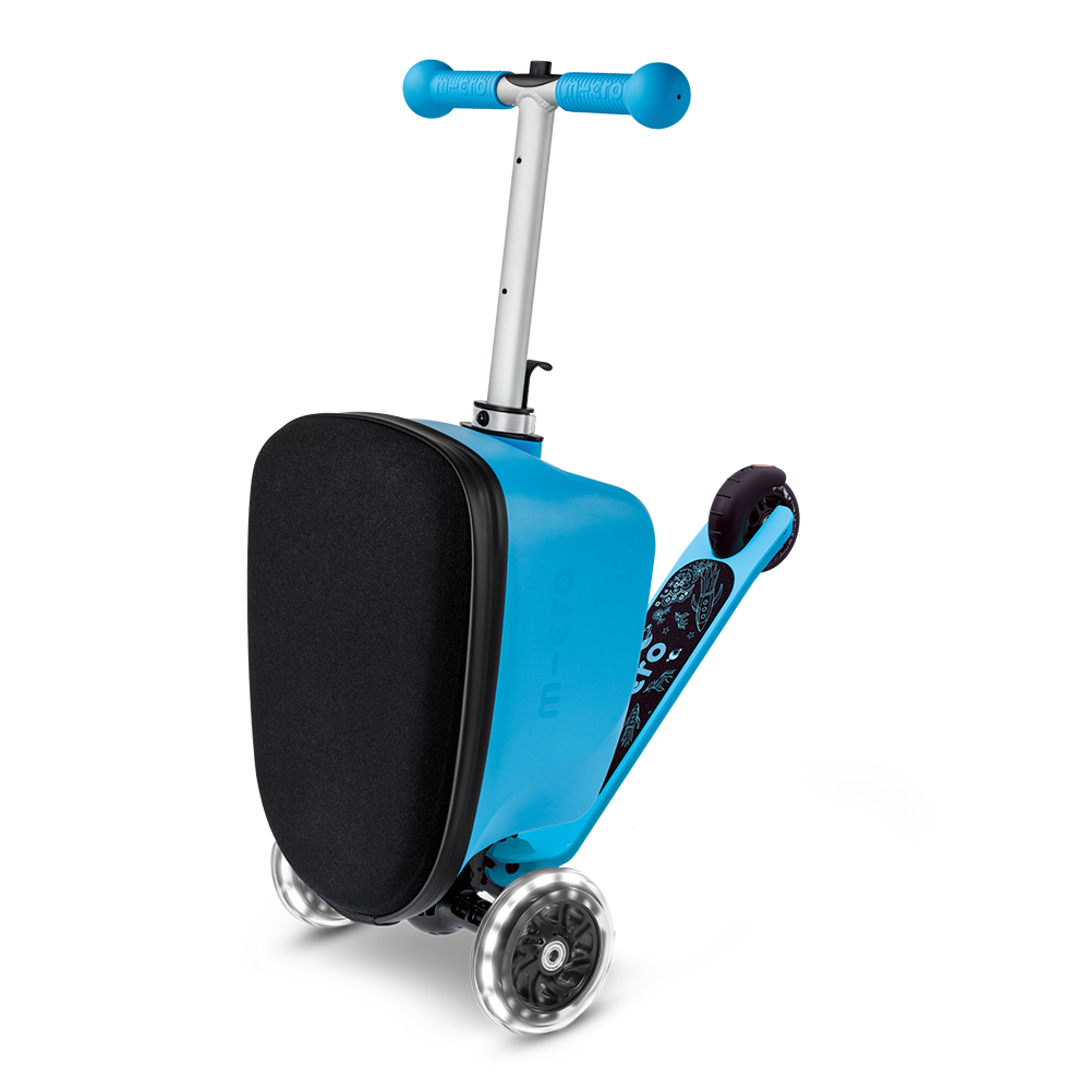 Micro Romobil sa koferom Luggage Junior Patch & Play, Plavi slika 3
