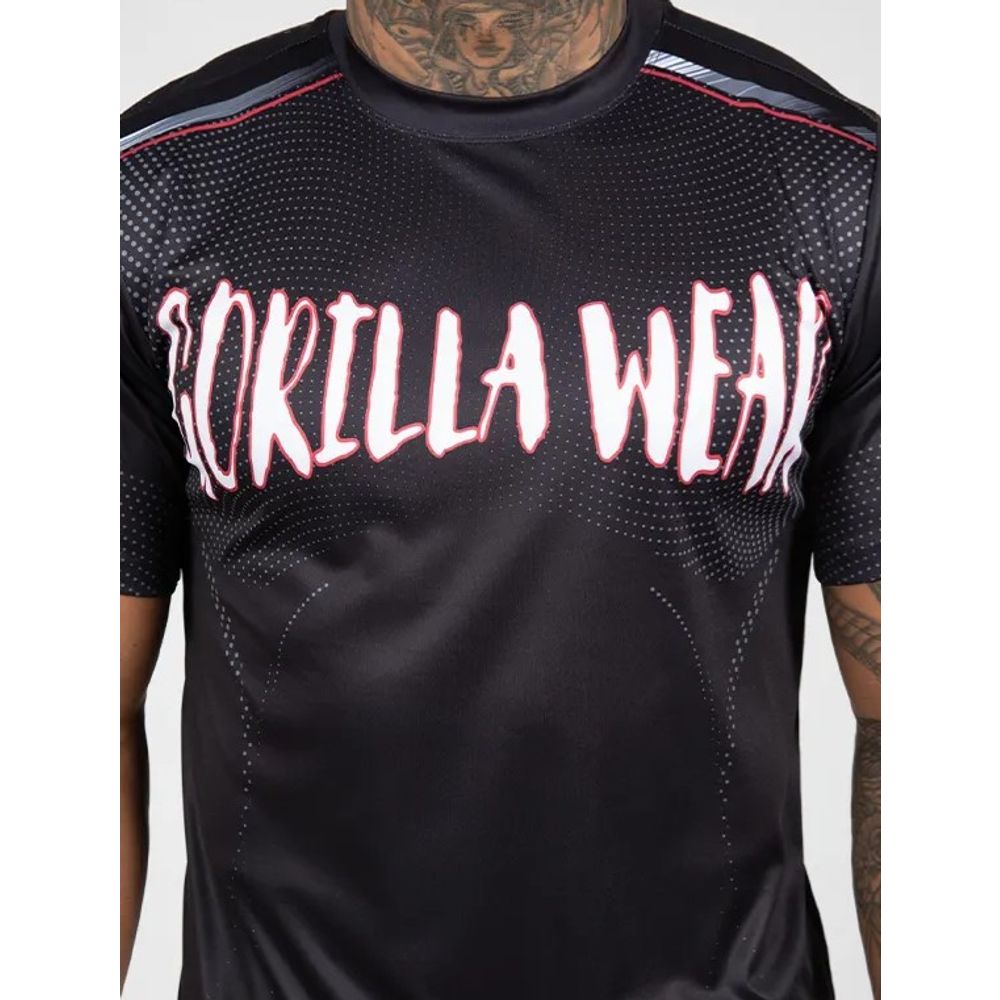 Gorilla Wear CLAYTON Majica, Crno/Crvena slika 2