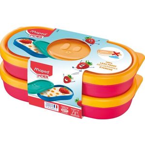 Maped Kutija za užinu x2 pink