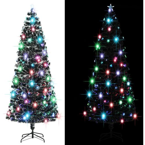 Umjetno božićno drvce sa stalkom LED 240 cm optička vlakna slika 29