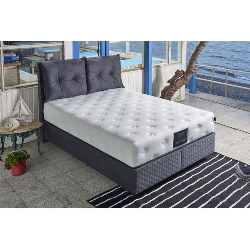 Woody Fashion Madrac, Bijela boja, Visco Fusion 150x200 cm Double Size Memory Foam and Pocket Spring Luxury Soft Mattress slika 1