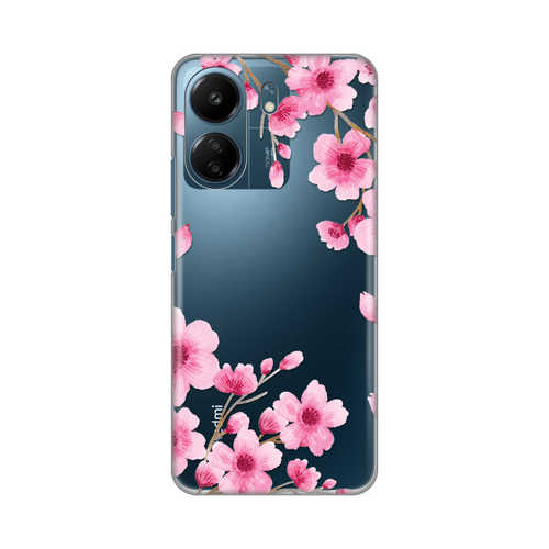 Torbica Silikonska Print Skin za Xiaomi Redmi 13C Rose Flowers slika 1