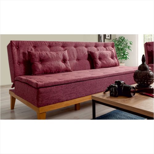 Atelier Del Sofa Fuoco-Claret Red Claret Red 3-Seat Sofa-Bed slika 1