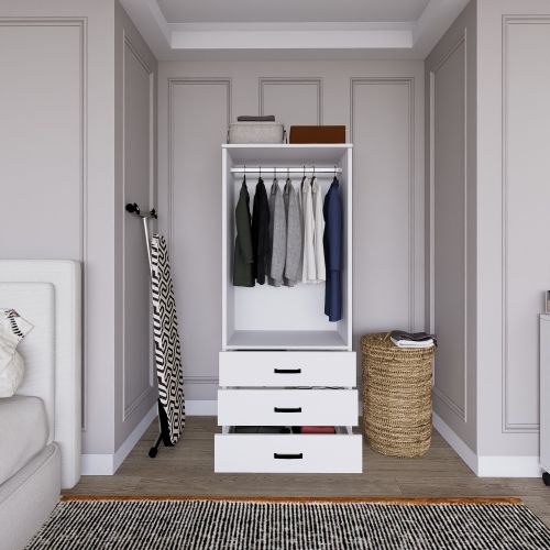 Easy 1600-58 Matte White Wardrobe slika 4