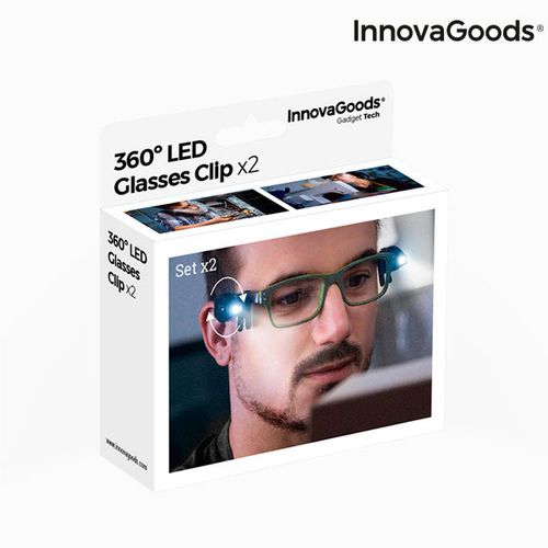 LED Štipaljka za Naočale 360º InnovaGoods (Paket od 2) slika 3