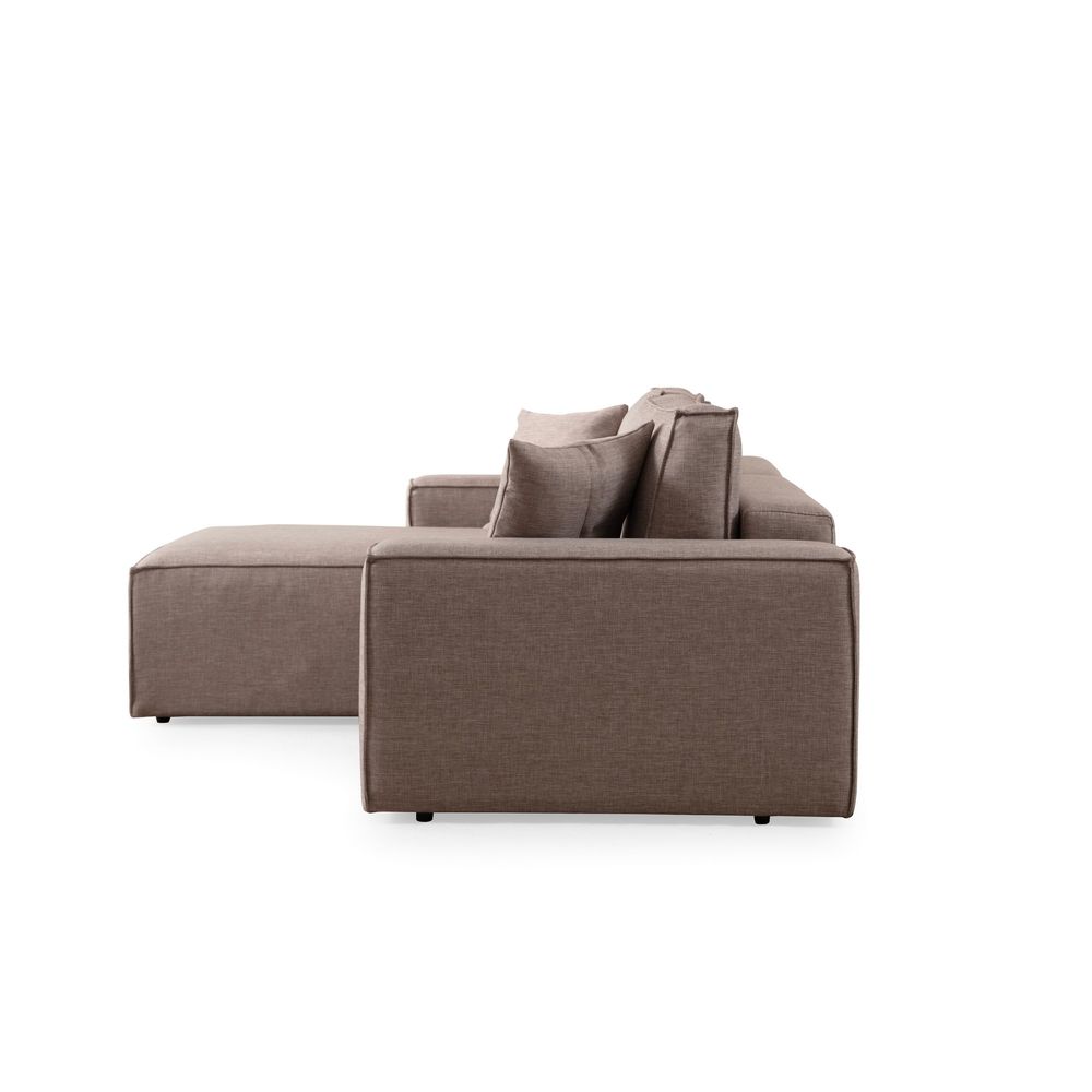 Pırlo Kutni Sofa na Razvlačenje - Smeđa slika 7
