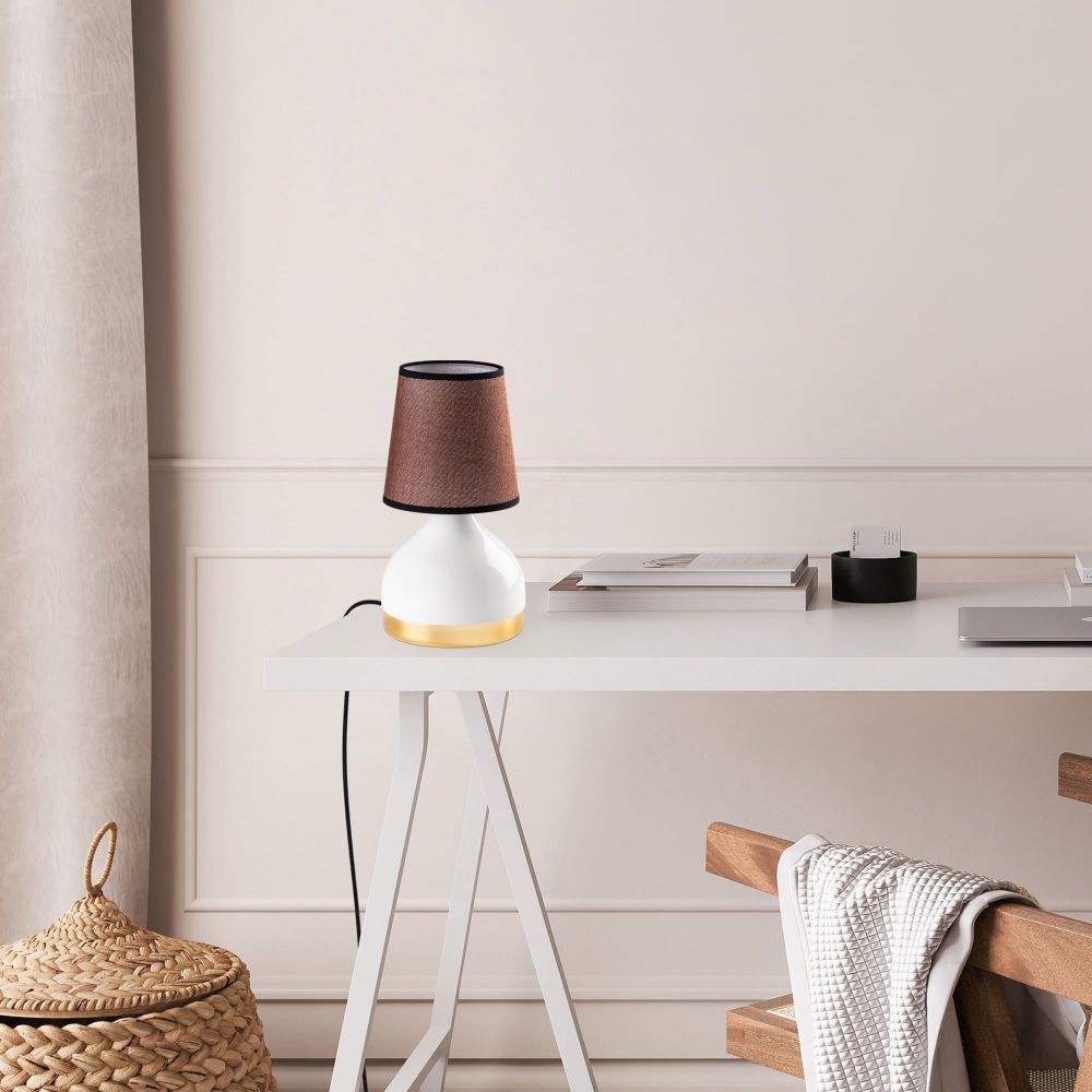 Yıldo - 8024 Bijela i Smeđa Stolna Lampa slika 3