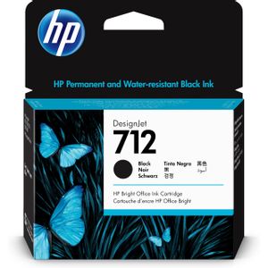 HP Tinta 3ED70A Black 712