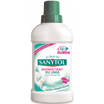 Sanytol sredstvo za dezinfekciju rublja 500ml koristi se kao dodatak za ručno ili strojno pranje rublja za dezinfekciju bijelog ili obojanog rublja na svim temperaturama, za sve vrste tkanina, čak i osjetljivog rublja.



Dermatološki testirano, svjež miris.