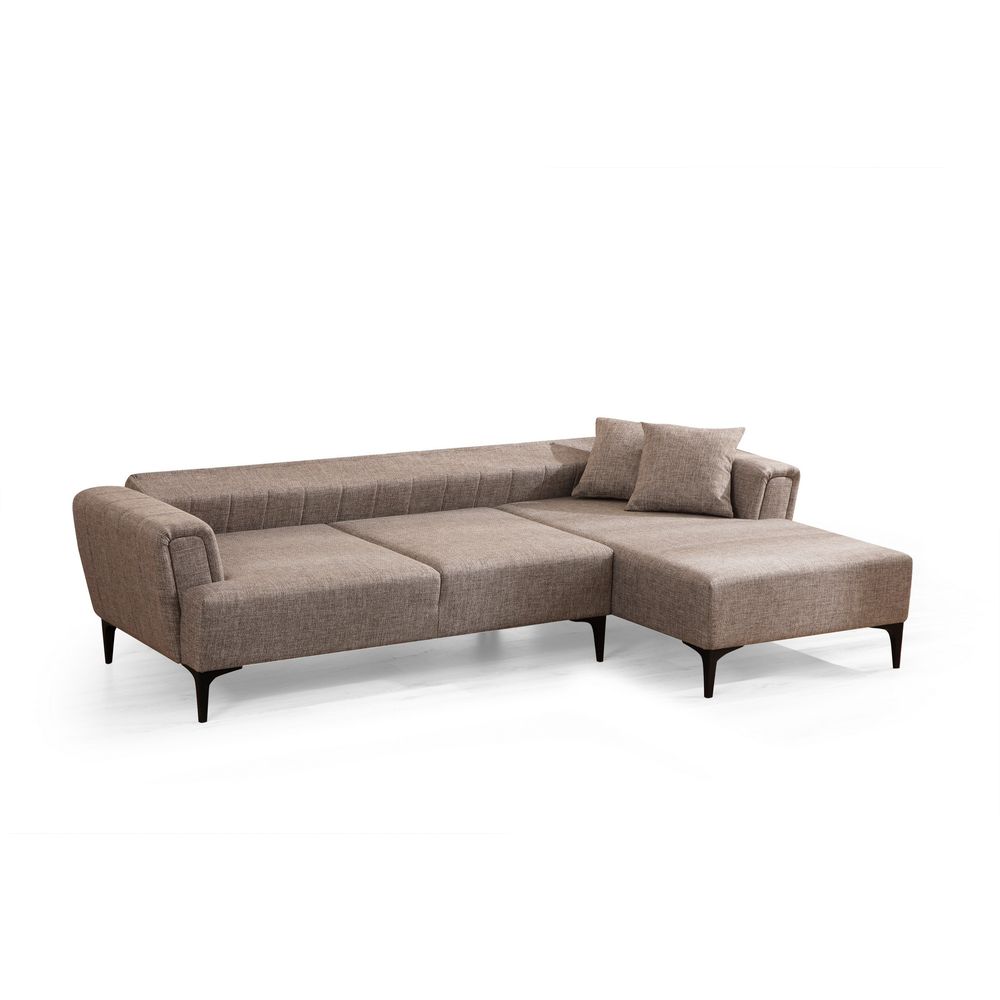 Ugaona Sofa-Krevet 'Hamlet Right' - Svijetlo smeđa slika 6
