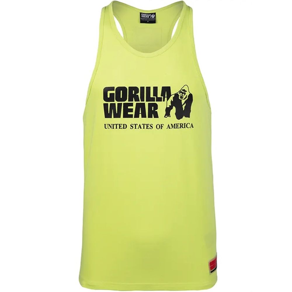 Gorilla Wear CLASSIC Majica bez rukava, Limeta žuta slika 3