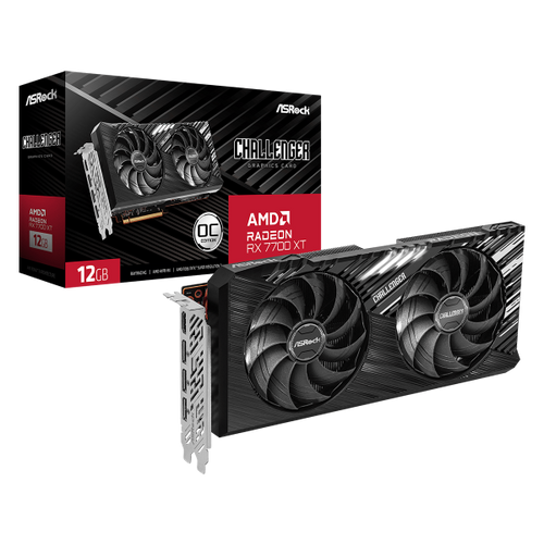 SVGA Asrock Radeon RX 7700 XT Challenger 12G GDDR6 OC, RX7700XT CL 12GO slika 1