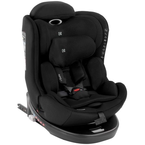 Kikka Boo Rotirajuća auto-sjedalica i-Safe i-Size 0-36kg (40-150cm) Isofix, Black slika 1