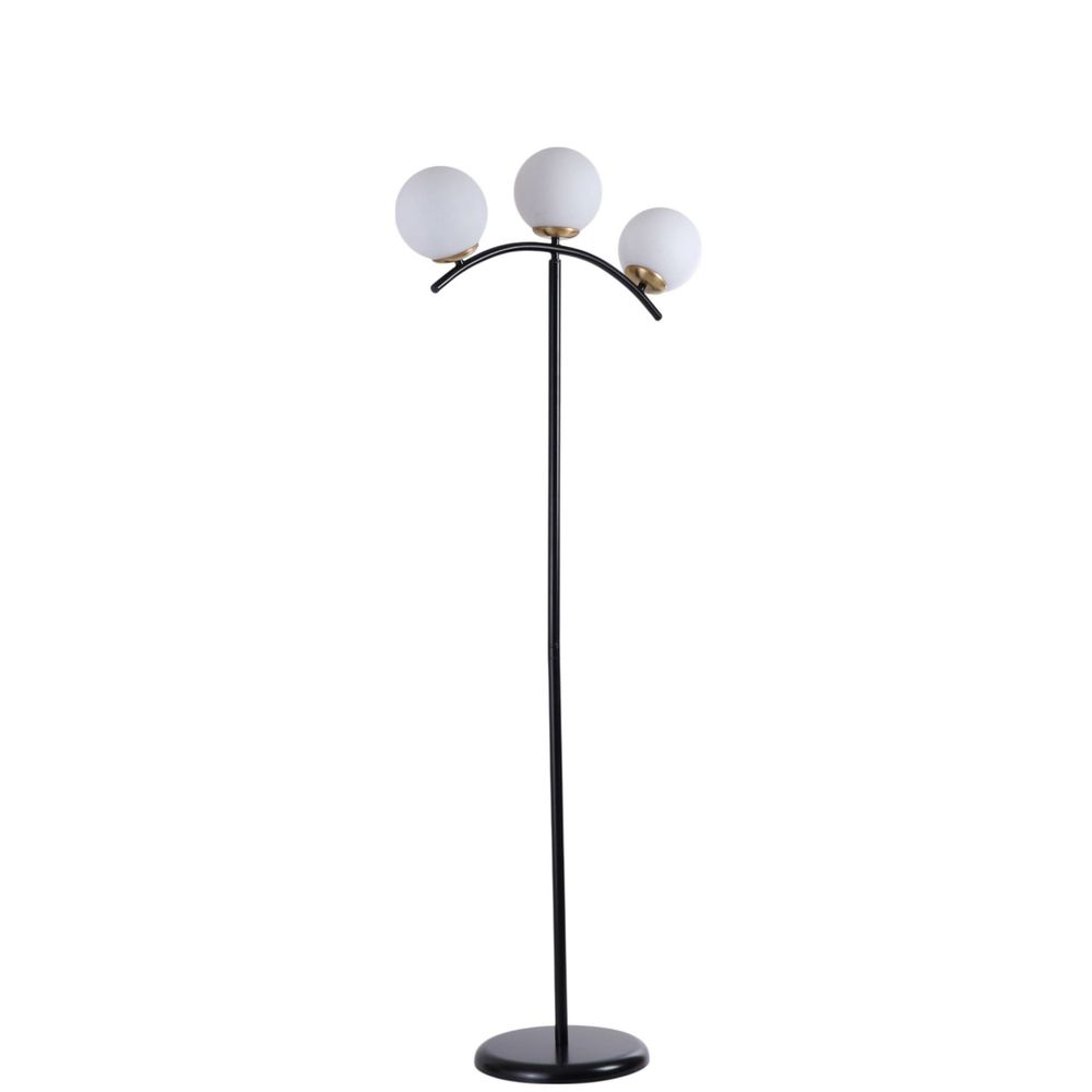 Opviq Podna lampa 886, bijela, crna slika 2