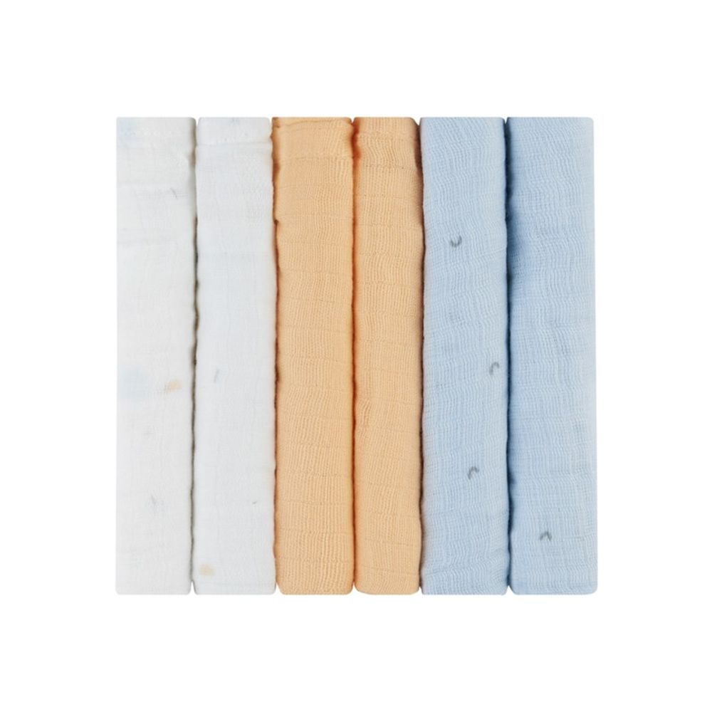 Kikka Boo Set Muslin pelena Stripy Friends 30x30cm, 6kom slika 2