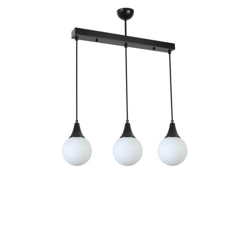 Afra 3 Lü Sıralı Siyah Beyaz Camlı Sarkıt Black
White Chandelier slika 2