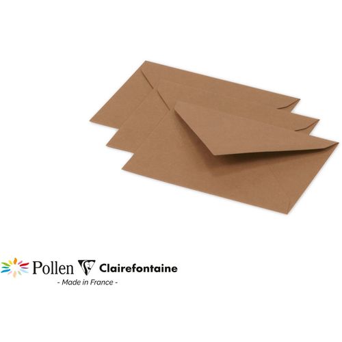 Clairefontaine kuverte Pollen 75x100mm 120gr kraft 1/20 slika 1
