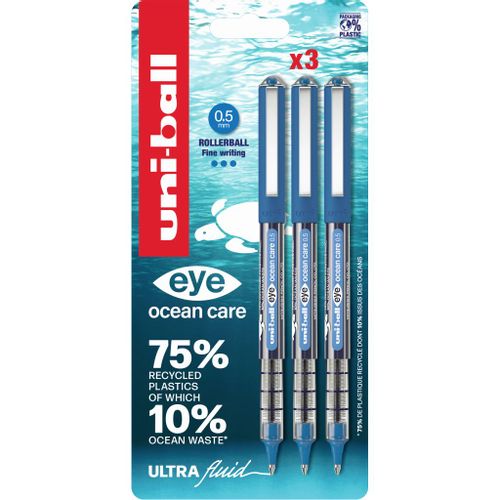 Uni pak roler Uni ub-150ROP (0.5) eye plavi Ocean Care reciklirani 3/1 slika 1