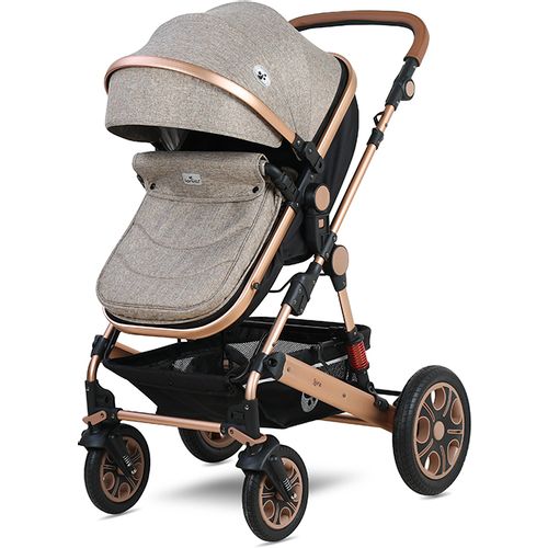 LORELLI LORA Pearl Beige Kolica 3u1: Košara + Autosjedalica + Zimska Navlaka (0mj+) - (do 15kg/96cm) slika 5