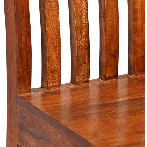 Blagovaonske stolice od masivnog drva i šišama 6 kom moderne slika 46