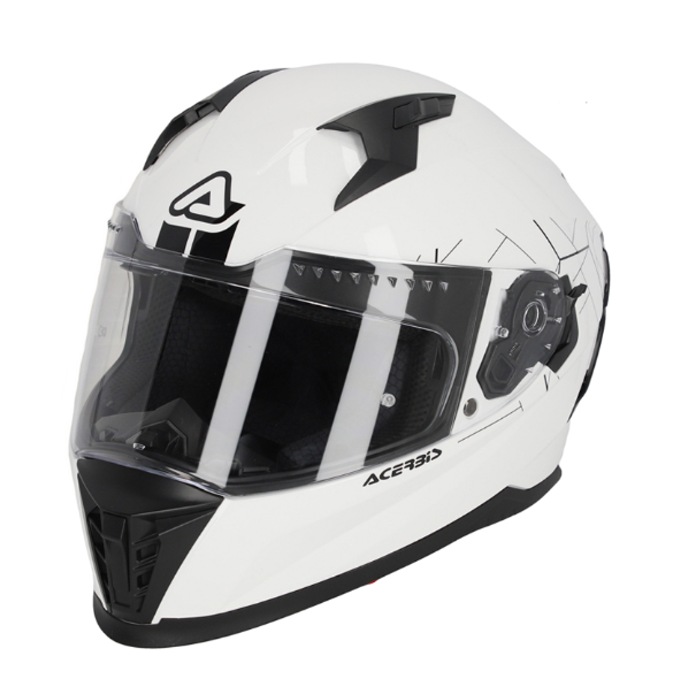 Zatvorena - full face kaciga S vel. Acerbis X-Way - Bijela slika 3