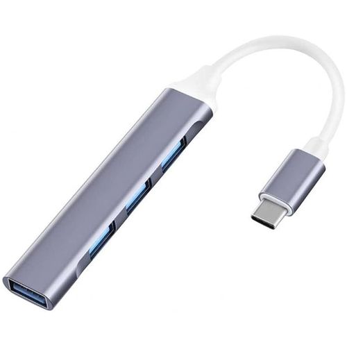 E-GREEN USB 3.1 tip C - HUB 4port USB 3.0 crni slika 1