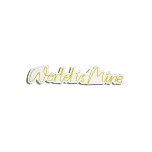 Wallity Ukrasna plastična LED rasvjeta, World is Mine - Yellow slika 4