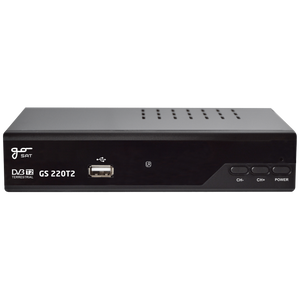 GoSAT Prijemnik zemaljski, DVB-T2, FullHD, H.265/HEVC, HDMI, Scart - GS 220T2