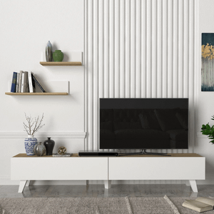 TV Kabinet Oslo Bijeli/Atlantik